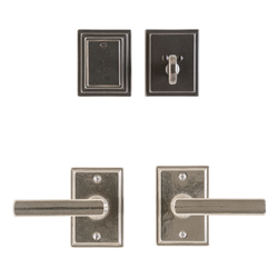 Rocky Mountain Hardware Small Stepped Escutcheon Backplate with Separate Deadbolt