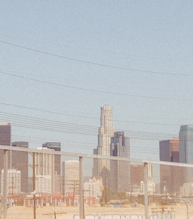 Los angeles skyline from Vernon