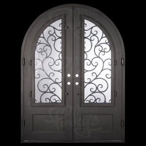 Iron Door with decorative design