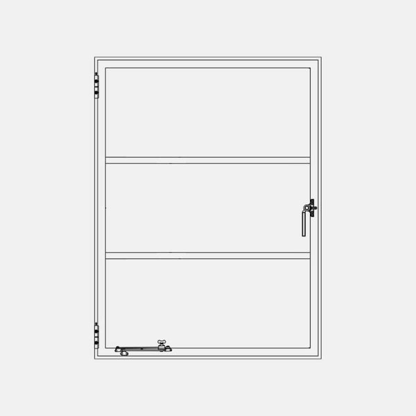 Air Window 0V 2H - Single Casement Portrait | Standard Sizes