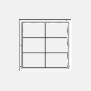 AIR WINDOW 1V 2H - FIXED SQUARE