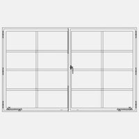 AIR WINDOW 1V 3H - DOUBLE CASEMENT LANDSCAPE