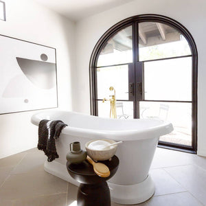 Installation Bathroom - PINKYS Air 4 Interior Double Full Arch Black Steel Door