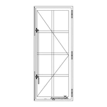 Load image into Gallery viewer, Diagram of PINKYS Air 5 Single Casement modern steel window features a beautiful design that will enhance the look of your home