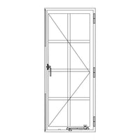 Diagram of PINKYS Air 5 Single Casement modern steel window features a beautiful design that will enhance the look of your home
