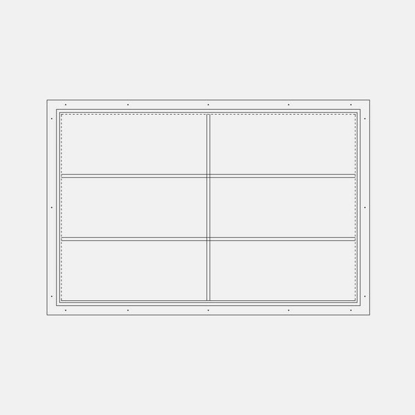 Air Window 1V 2H - Fixed Rectangle | Standard Sizes