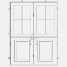 Load image into Gallery viewer, PINKYS Air Dutch Black Steel Single Flat steel door