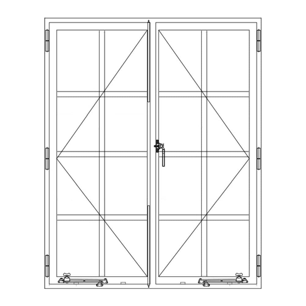 PINKYS Air 5 Double Casement modern steel window features a beautiful design that will enhance the look of your home