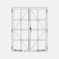Air Window 1V 3H - Double Casement Portrait Single Point