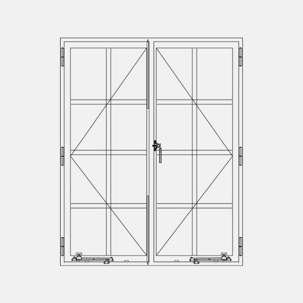 Air Window 1V 3H - Double Casement Portrait Single Point