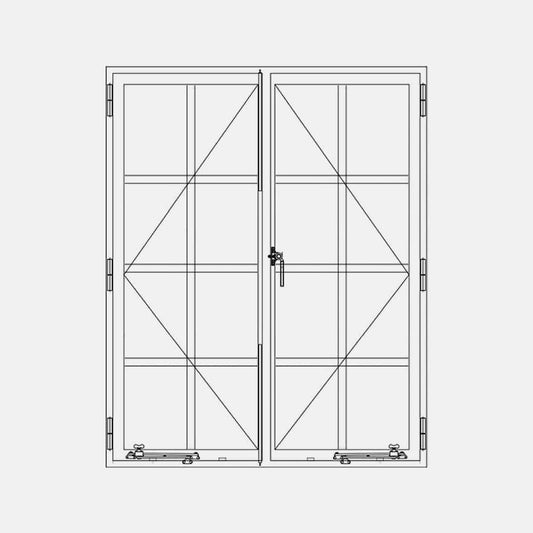 Air Window 1V 3H - Double Casement Portrait Single Point