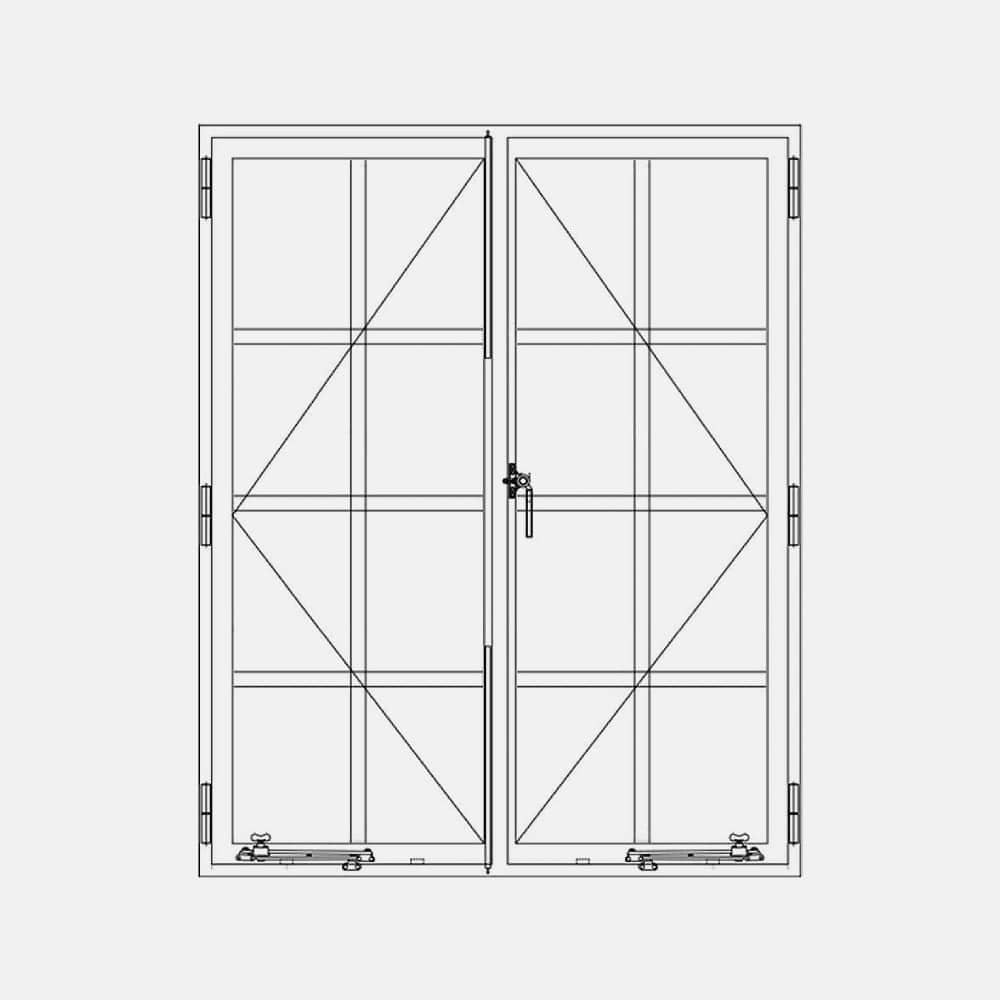 Air Window 1V 3H - Double Casement Portrait Single Point