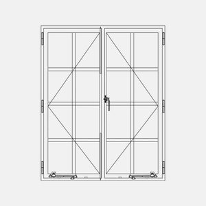 Air Window 1V 3H - Double Casement Portrait Single Point