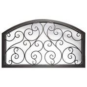 Beverly arch top transom with thermal break in matte black.