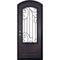 PINKYS Piano Black Steel Single Arch Doors