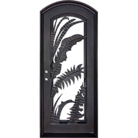 PINKYS Palm Black Steel Single Arch Door