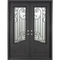 PINKYS Piano Black Steel Double Flat Doors