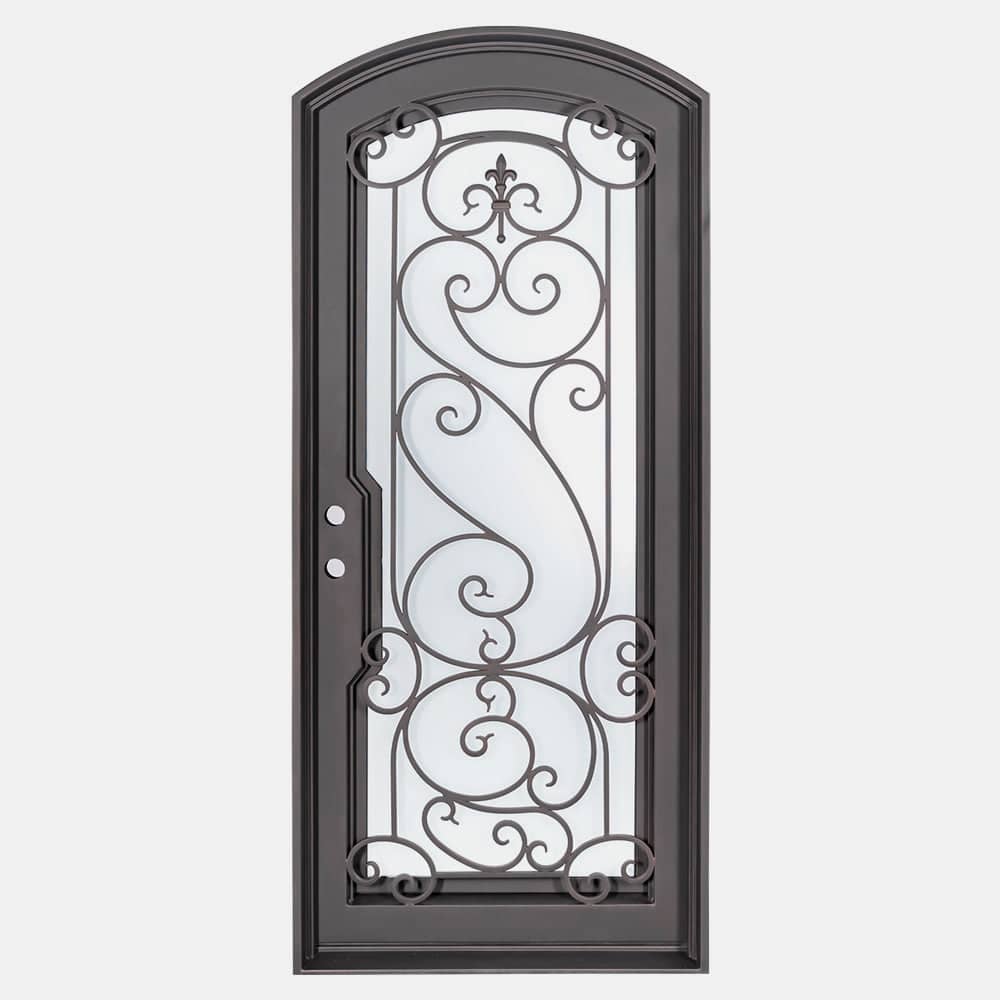 PINKYS Hills Black Steel Single Arch Doors