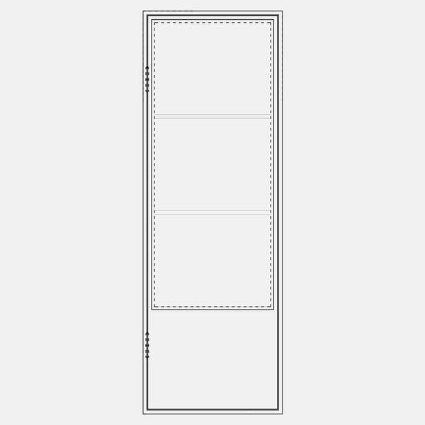 Air Pantry - Single Flat w/ Kickplate | Standard Sizes