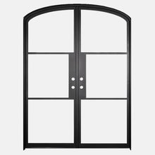 Load image into Gallery viewer, PINKYS Air 4 Interior Black Double Mini Arch Steel Door with No Threshold