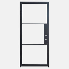 Load image into Gallery viewer, PINKYS Air 4 Interior Black Single Flat Steel Door with No Threshold