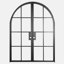 Load image into Gallery viewer, PINKYS Air 5 Interior Black Double Full Arch Steel Door w/ No Threshold