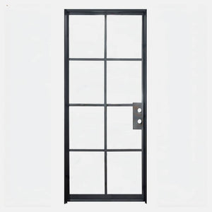 PINKYS Air 5 Interior Black Single Flat Steel Door w/ No Threshold