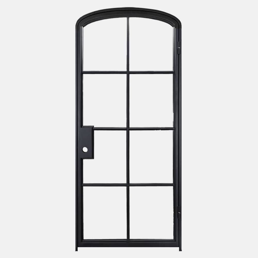 PINKYS Air 5 Interior Black Single Mini Arch Steel Door w/ No Threshold