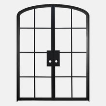 Load image into Gallery viewer, PINKYS Air 5 Interior Black Double Mini Arch Steel Door w/ No Threshold
