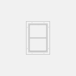 Diagram of PINKYS Air 3 Single Rectangle Fixed Steel Window