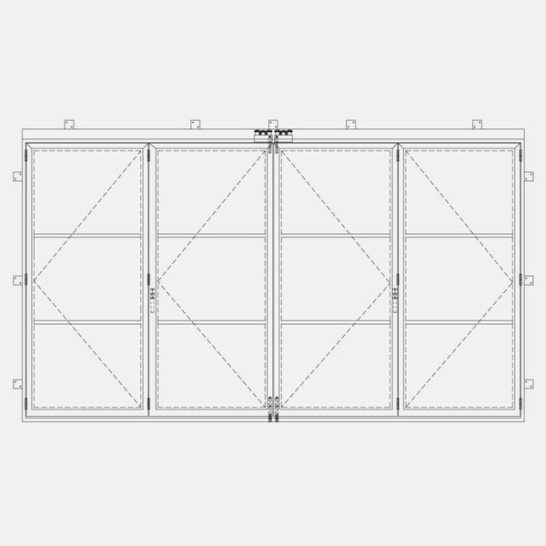 Folding Doors, Bifold Doors Dimensions & Drawings