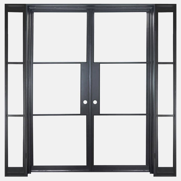 Air 4 Interior with Side Windows - Double Flat - Removable Threshold | Standard Sizes