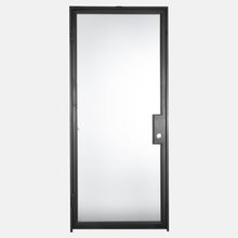 Load image into Gallery viewer, PINKYS Air Lite Interior Black Single Flat Steel Door w/ No Threshold