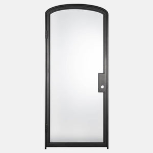 PINKYS Air Lite Interior Black Single Mini Arch Steel Door w/ No Threshold