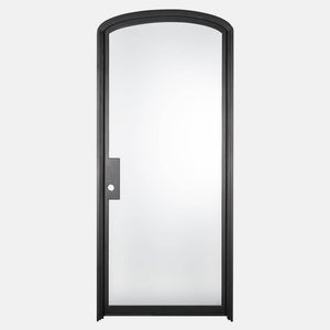 PINKYS Air Lite Interior Single Mini Arch Black Steel Door