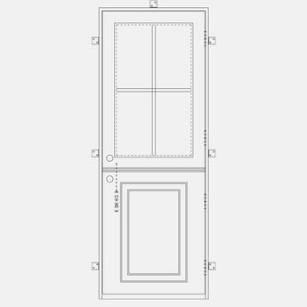 PINKYS Air Dutch single flat steel dutch door, can used as entry doors, patio and french doors, back or side steel doors, and even as steel room dividers