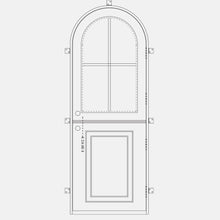 Load image into Gallery viewer, PINKYS Air Dutch Black Steel Single Full Arch door