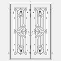 PINKYS Manhattan Double Flat Steel Doors