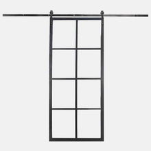 Load image into Gallery viewer, PINKYS Air 5 steel interior barn door with simple horizontal bars results in the perfect combination of classic and contemporary.