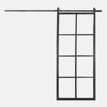 Load image into Gallery viewer, PINKYS Air 5 steel interior barn door with simple horizontal bars results in the perfect combination of classic and contemporary.
