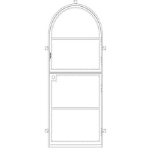Load image into Gallery viewer, PINKYS Air 4 Dutch - Single Full Arch black steel door