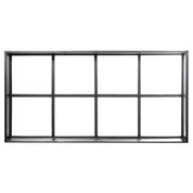 minimalist flat top window with insulated steel profile