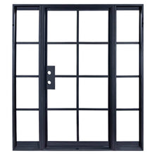 Load image into Gallery viewer, PINKYS Air 5 single flat top black steel door w/ sidelights