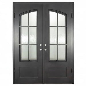 PINKYS Air 8 Black Steel Double Flat Doors