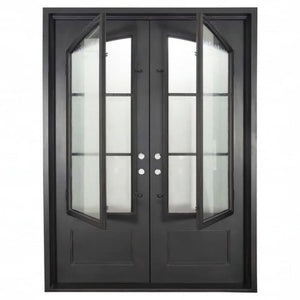 PINKYS Air 8 Black Steel Double Flat Doors