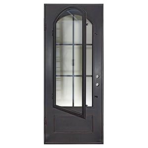 PINKYS Air 8 Black Steel Single Flat Doors