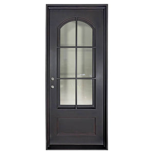 PINKYS Air 8 Black Steel Single Flat Doors