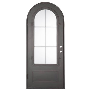 PINKYS AIr 8 Black Steel Single Full Arch Door