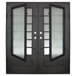 PINKYS Air 9 Black Steel Double Flat Doors