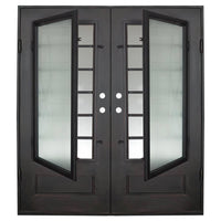 PINKYS Air 9 Black Steel Double Flat Doors